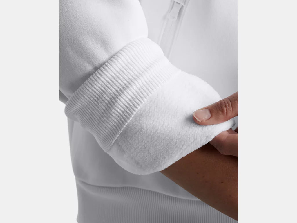 UA Armour Fleece Pro W QZ White