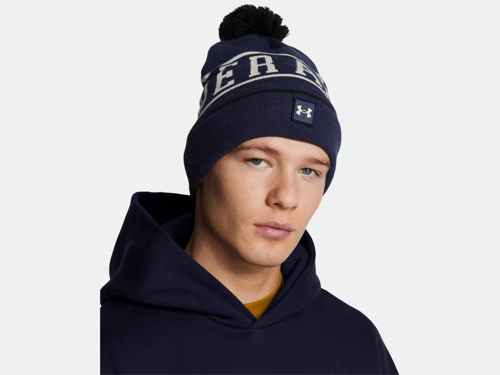 UA Halftime Pom Beanie Midnight Navy