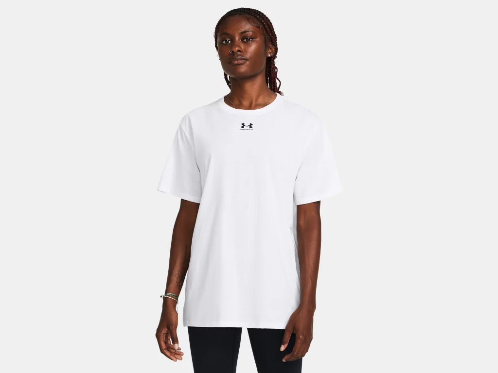 UA Campus Oversize Short Sleeve W White