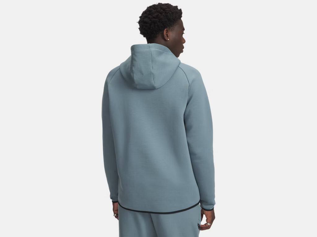 UA Unstoppable Fleece Hoodie M Jasper Blue
