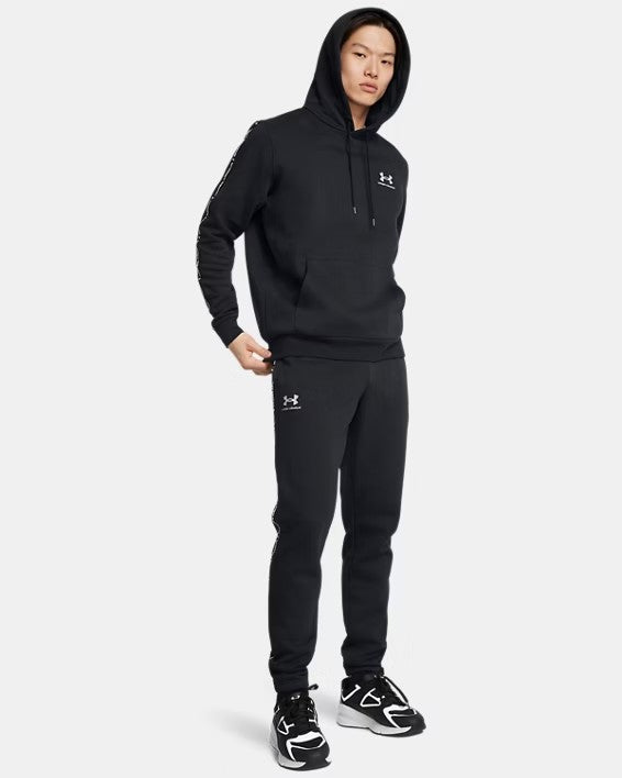 UA Icon Fleece Taping Joggers M Black / White