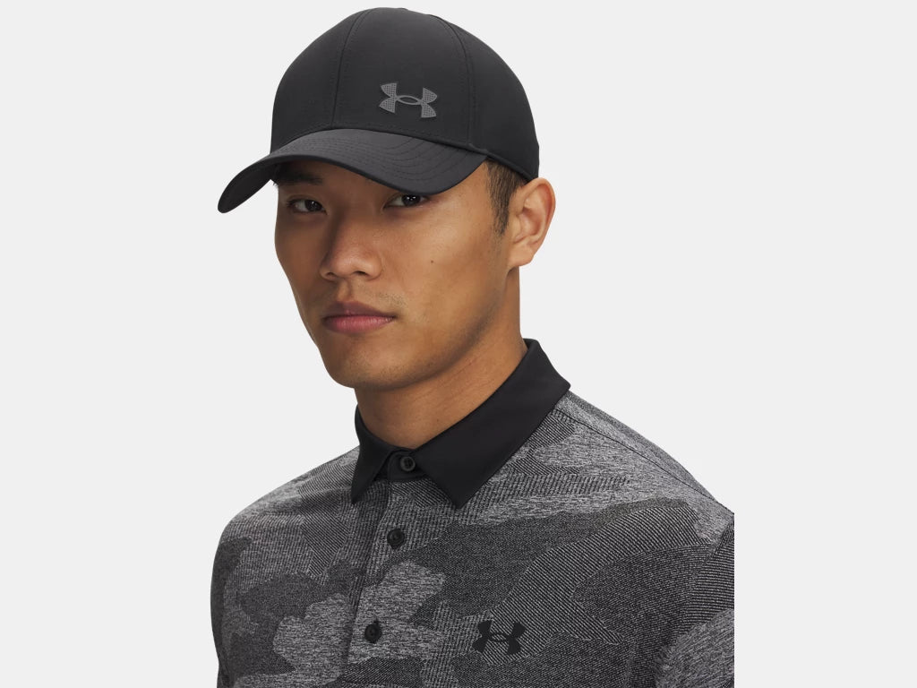 UA Drive Low Storm Stretch Fit Cap Black
