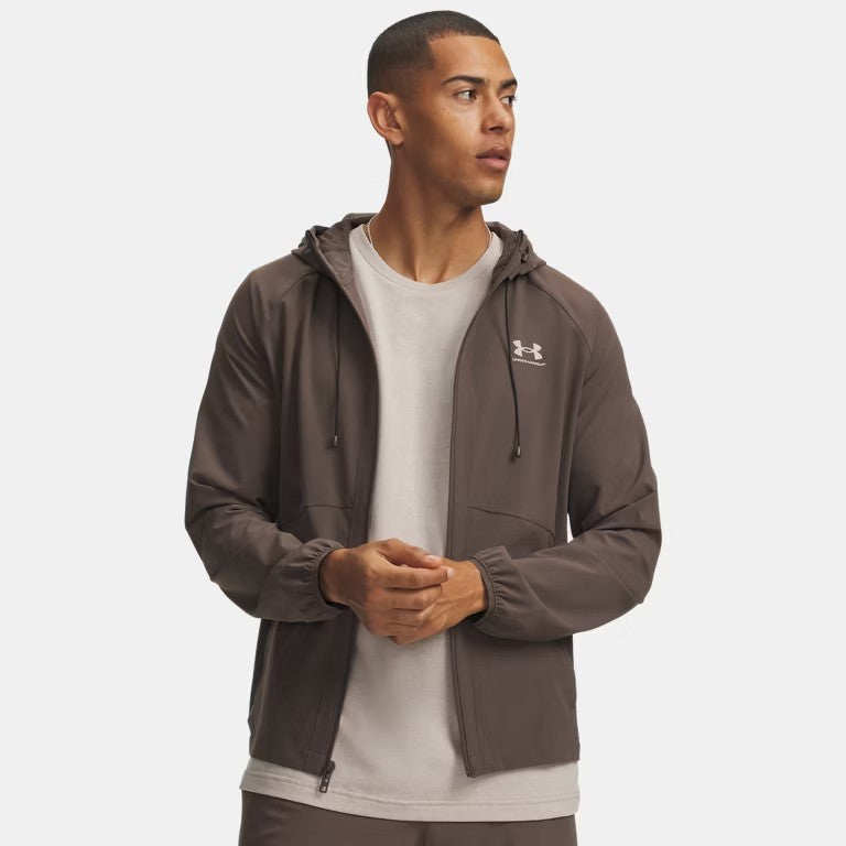 UA Vibe Woven Jacket M Peppercorn