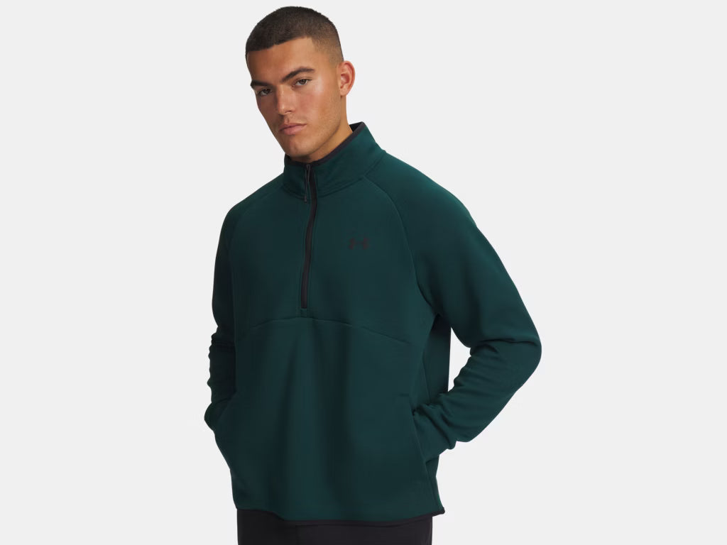 UA Unstoppable Fleece ½ Zip M Arden Green