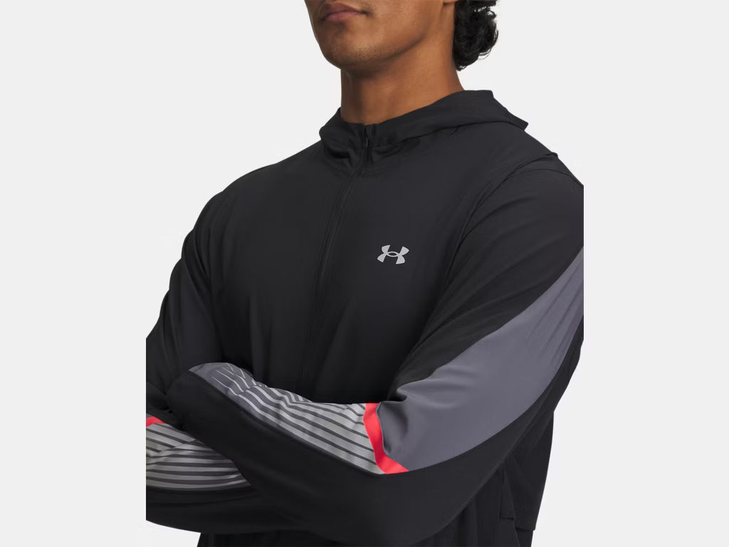 UA Velociti Storm Hooded Jacket M Black