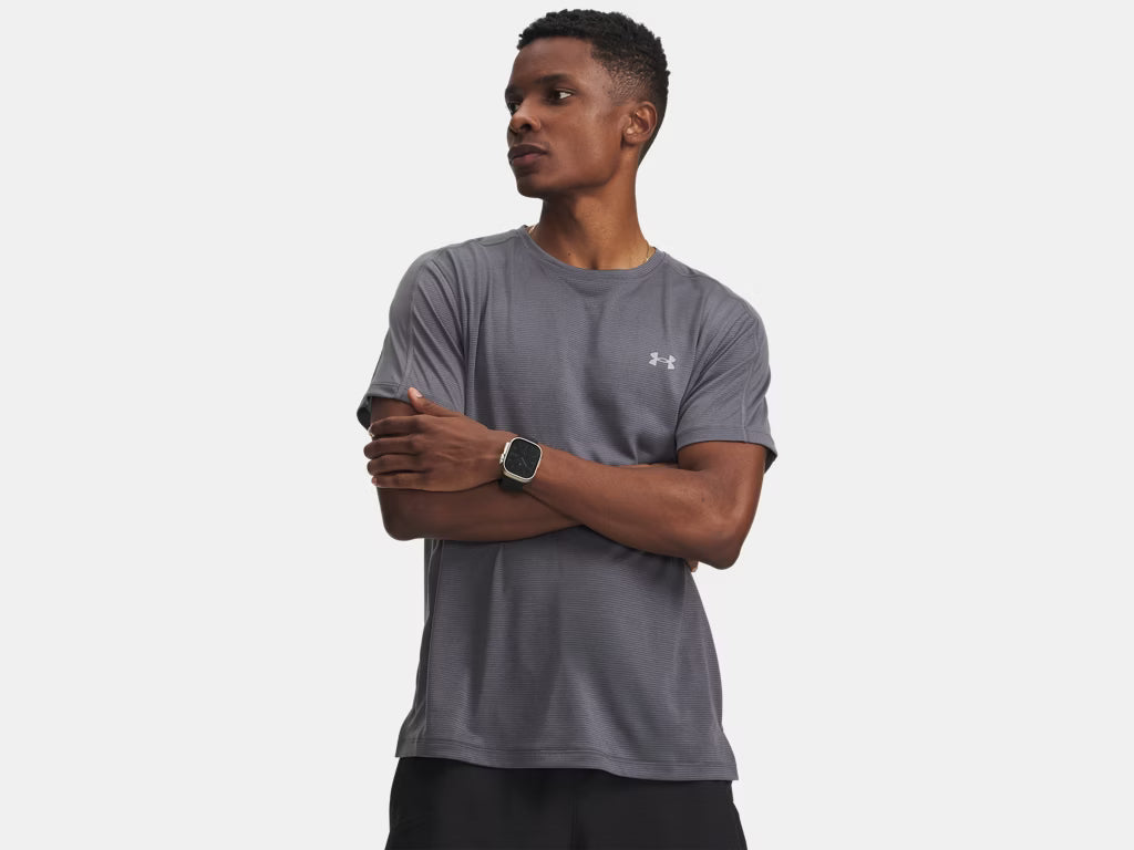 UA Velociti Reflect Short Sleeve M Castlerock
