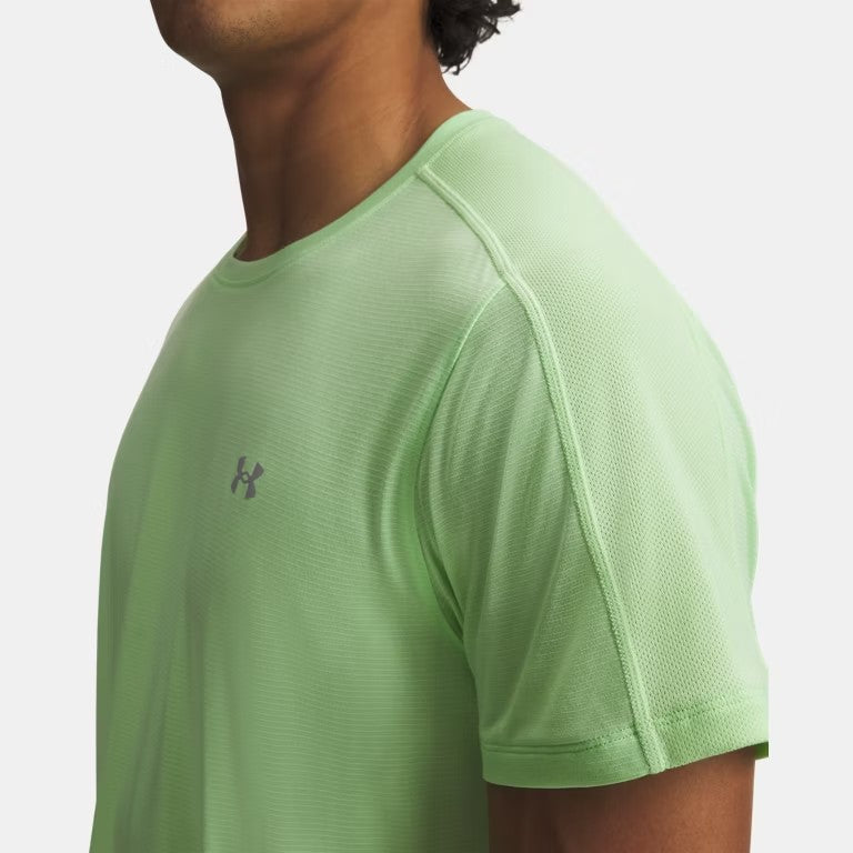 UA Velociti Reflect Short Sleeve M Lumos Lime