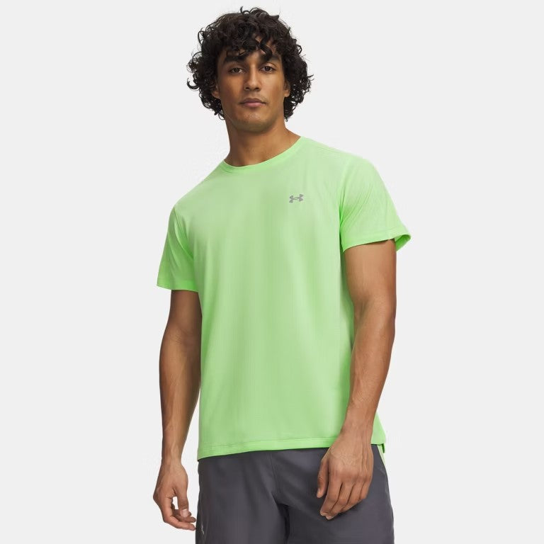 UA Velociti Reflect Short Sleeve M Lumos Lime