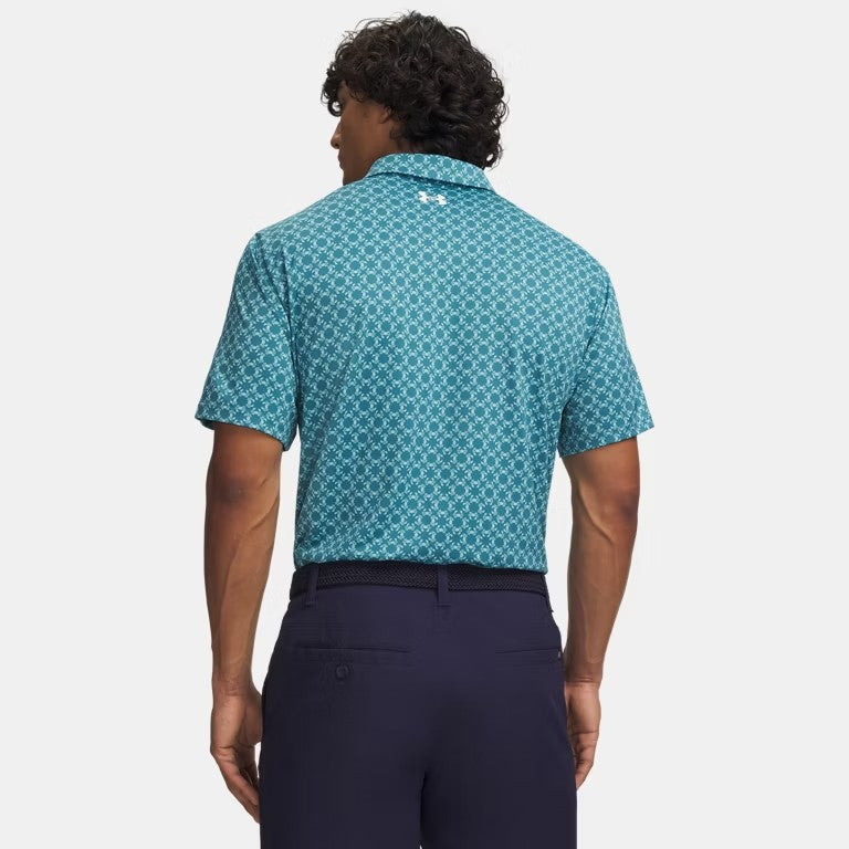 UA Matchplay Polo Printed M Boundless Blue