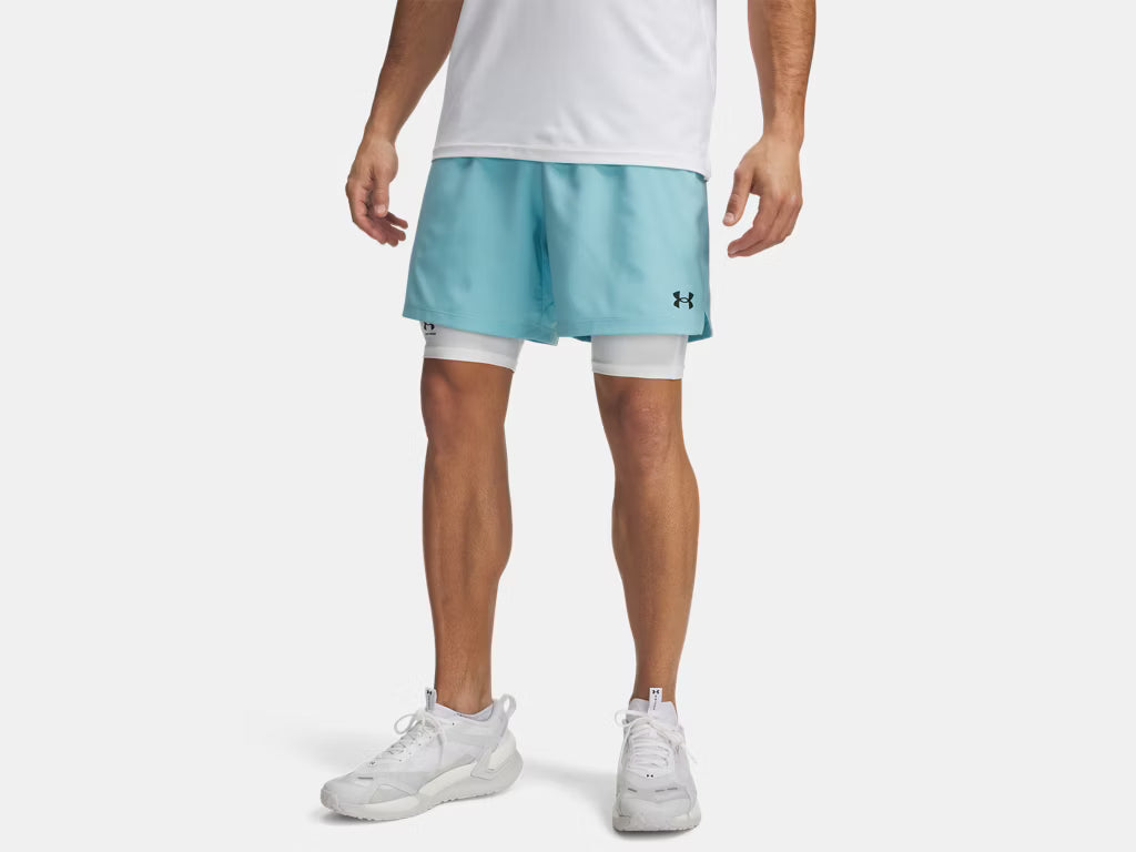 UA Vanish Woven 2.0 6" Shorts M Blue Haze