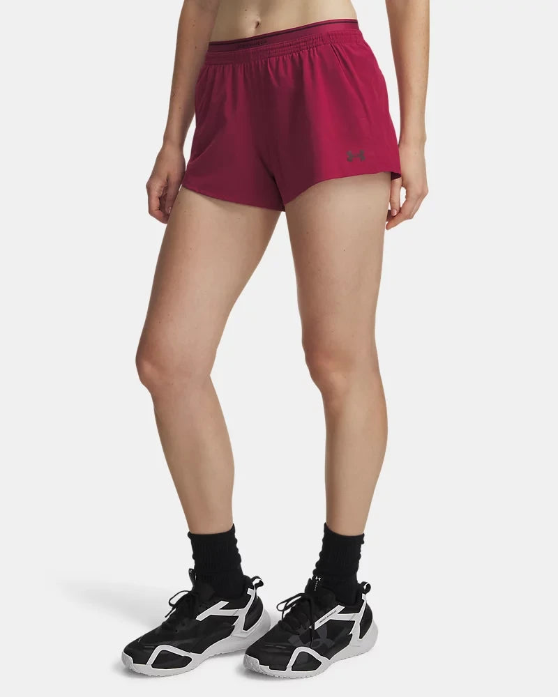 UA Vanish Woven 3" Shorts W Red