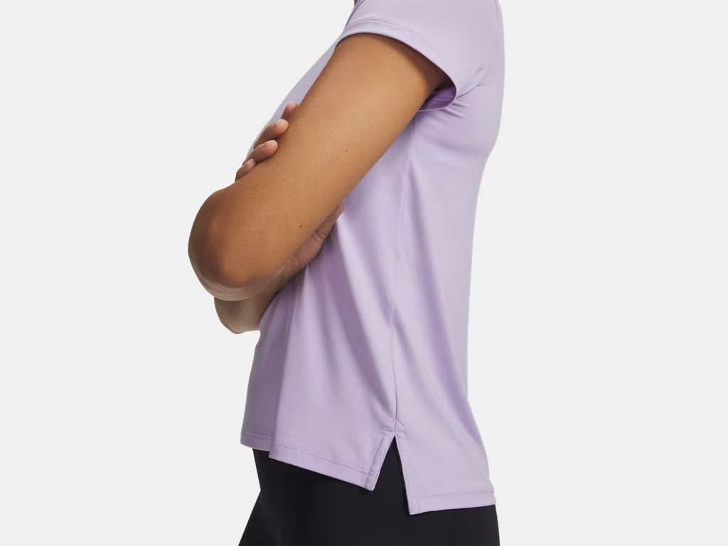 UA Vanish Short Sleeve W Purple Crest