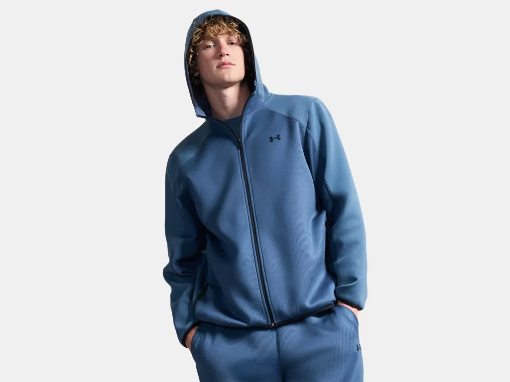 UA Unstoppable Fleece Textured - Downpour Grey