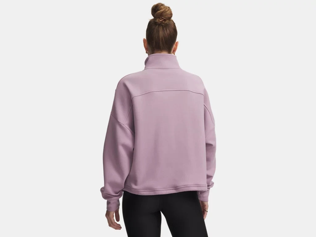 UA Unstoppable Half Zip Fleece Women's Mauve Pink