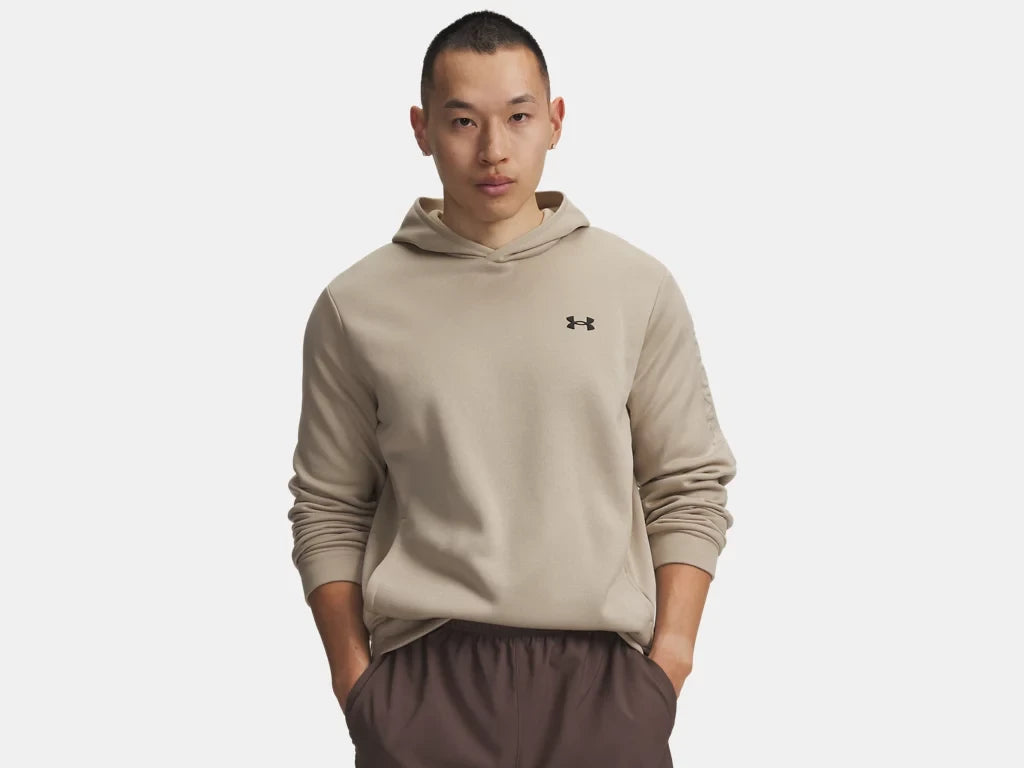 UA Armour Fleece® Wordmark Emboss - Khaki/City Khaki