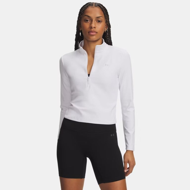 UA Motion 1/2 Zip W White
