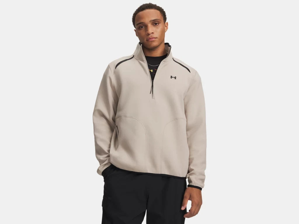 UA Unstoppable Fleece ½ Zip M Highland Bluff/Black