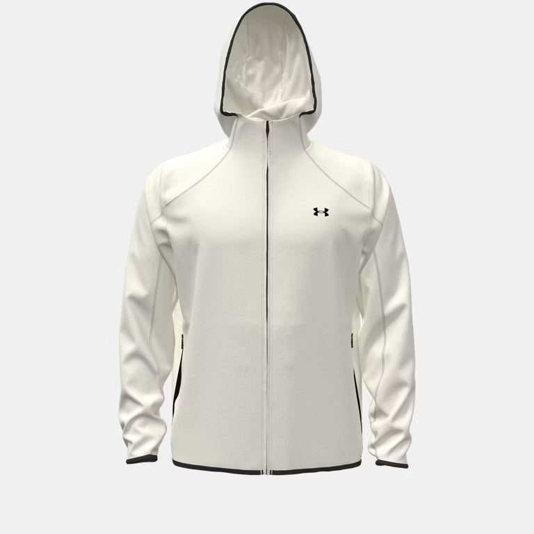 UA Unstoppable Fleece FZ M Summit White