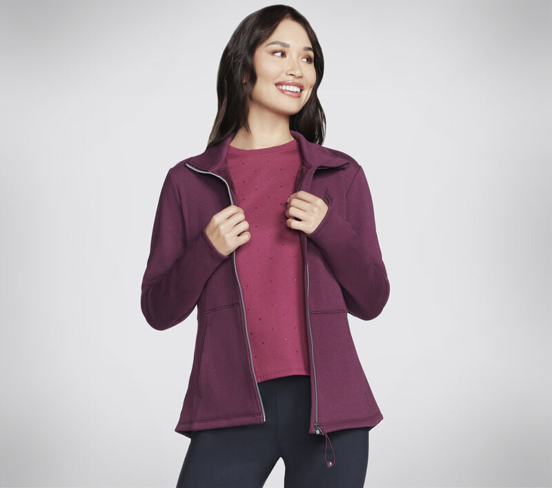 Skechers GO SNUGGLE Jacket W Burgundy