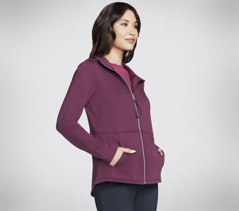 Skechers GO SNUGGLE Jacket W Burgundy