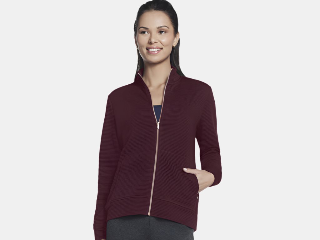 Skechers Hoodless Hoodie Go Walk W Burgundy - Main Image