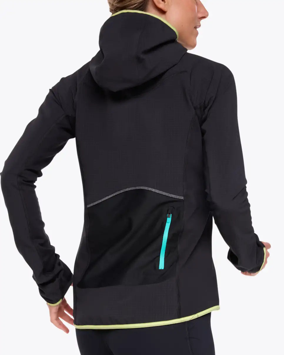 Hoka W Skyglow Half-Zip Black
