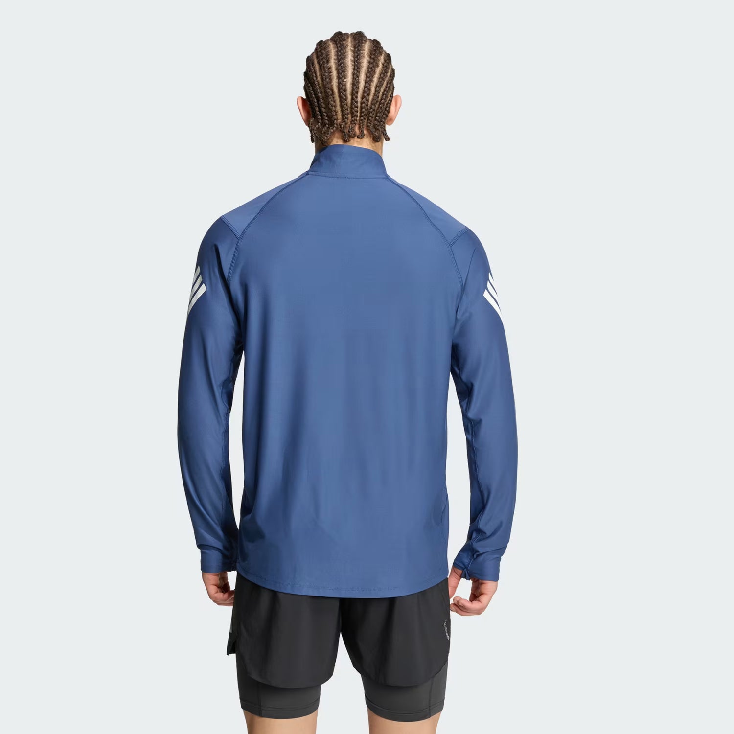 Adidas ADI365 Iconic 1/2 Zip Sweatshirt M Indigo