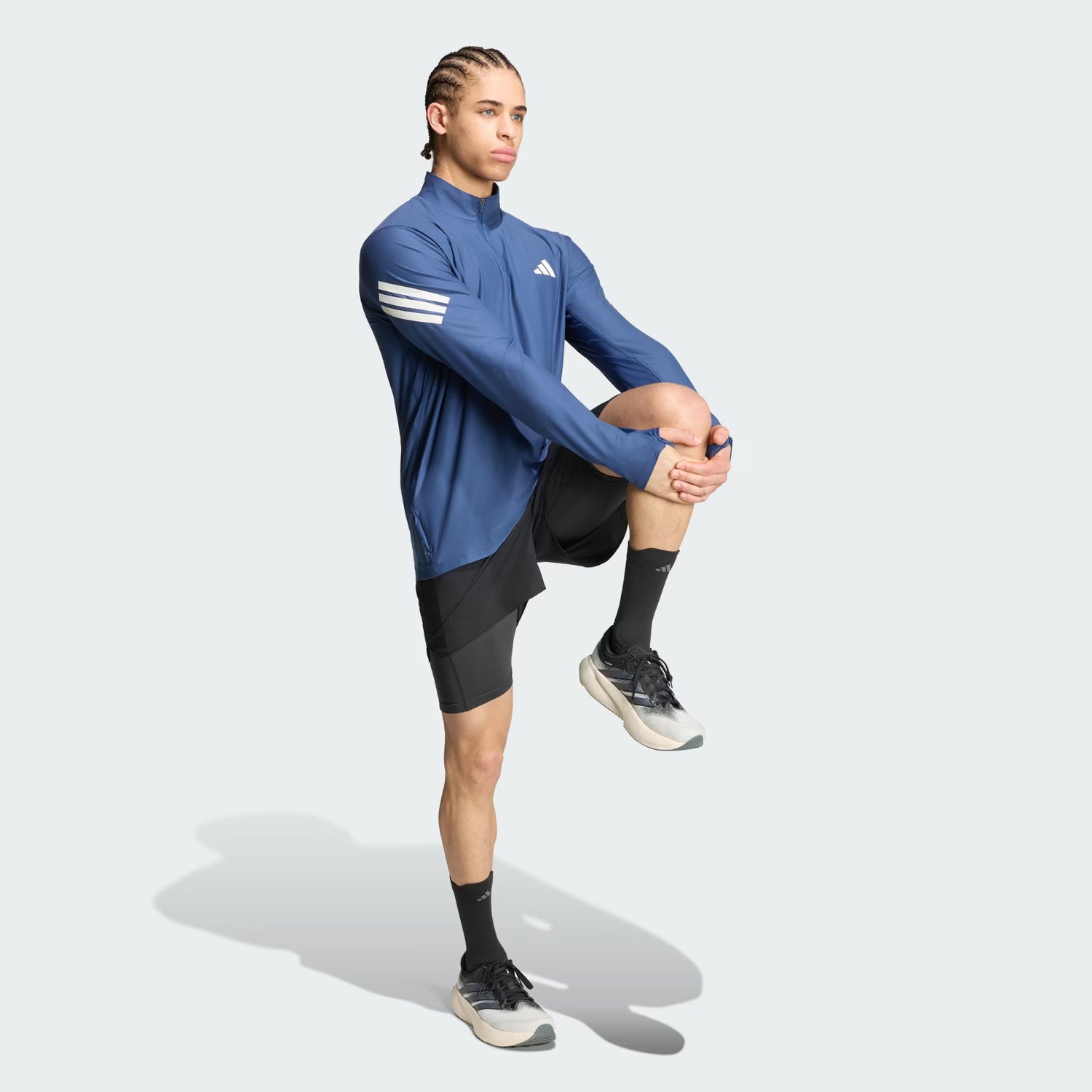 Adidas ADI365 Iconic 1/2 Zip Sweatshirt M Indigo
