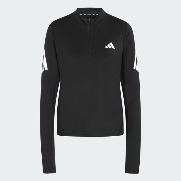 Adidas ADI365 Iconic Running 1/2 Zip W Black