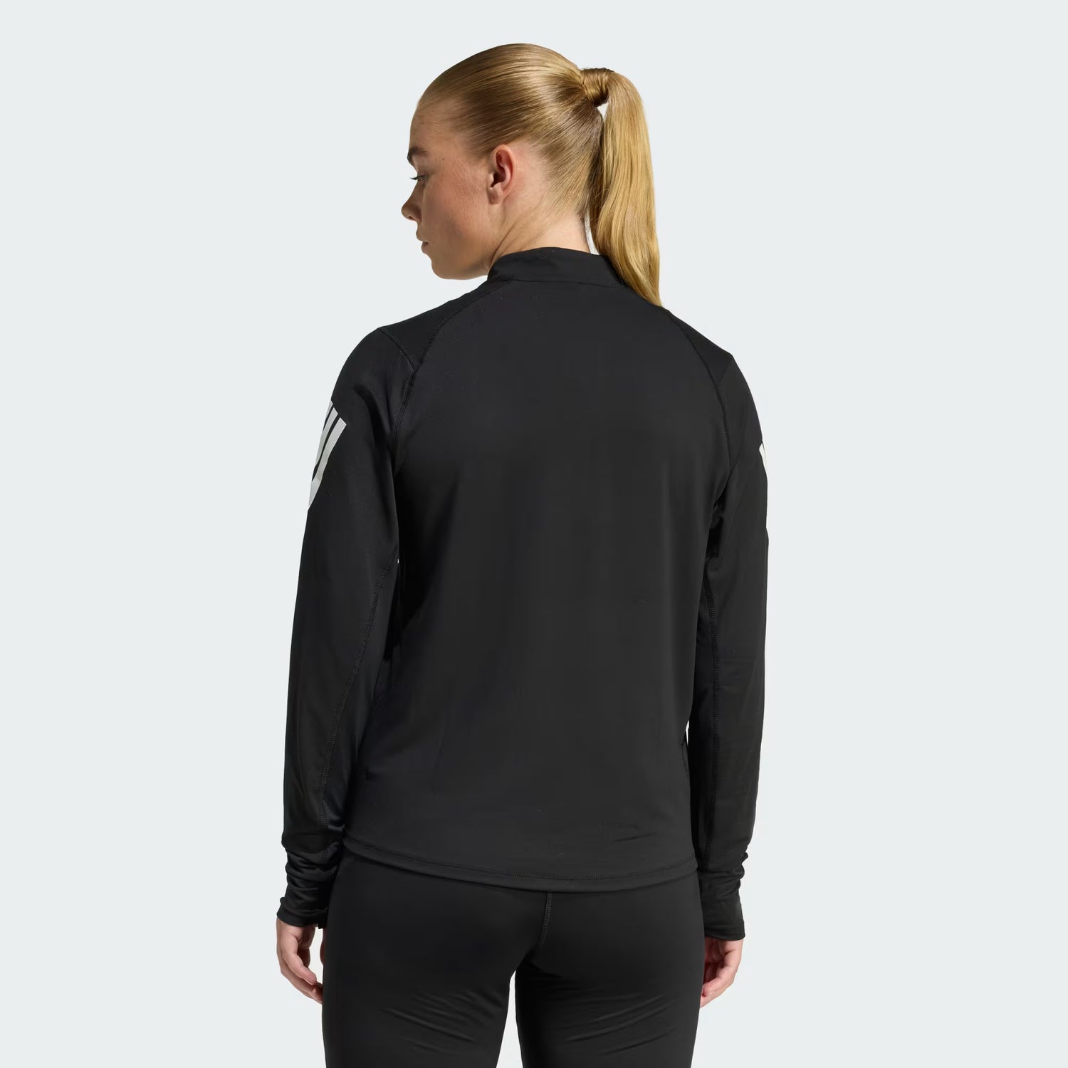 Adidas ADI365 Iconic Running 1/2 Zip W Black