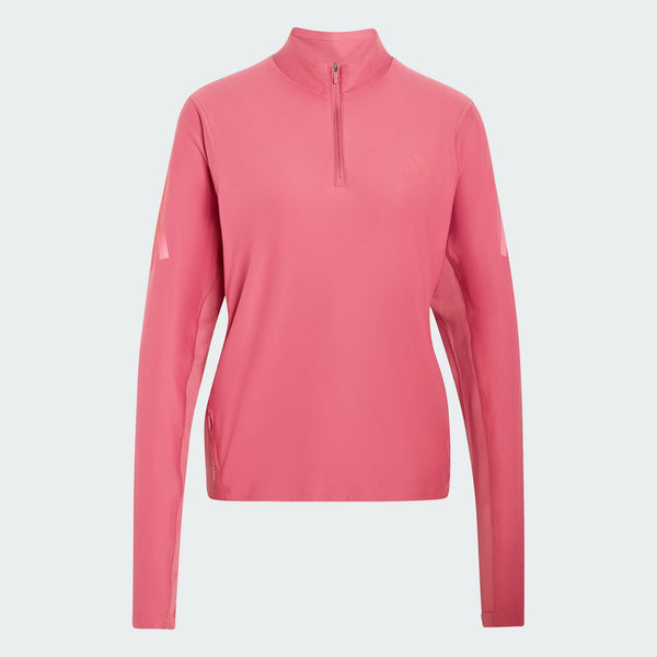 Adidas ADI365 Iconic Running 1/2 Zip W Dual Magenta