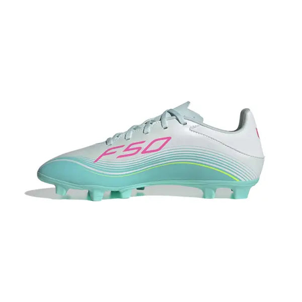 Adidas F50 Messi Club FG/MG Boots A Turq/Silv
