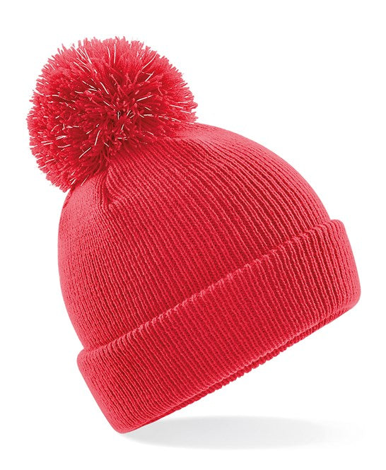 Beechfield Reflective Bobble Jnr Red