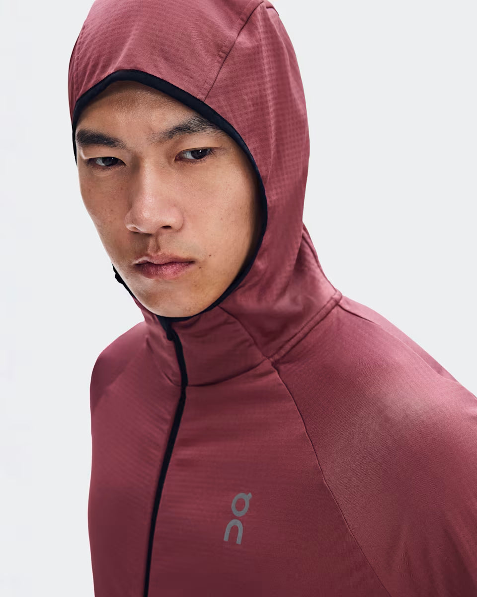 ON Running Climate Zip Hoodie M Barberry