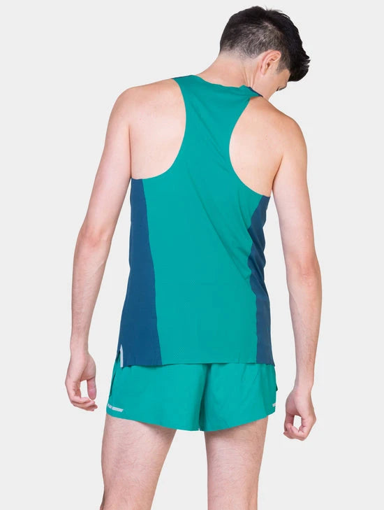 Ronhill Tech Vest M Dark Cobalt/Fluo Green