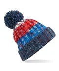 Beechfield Corkscrew Pom Pom Beanie Adult