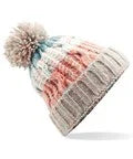 Beechfield Corkscrew Pom Pom Beanie Adult