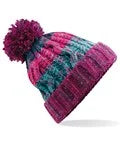Beechfield Corkscrew Pom Pom Beanie Adult