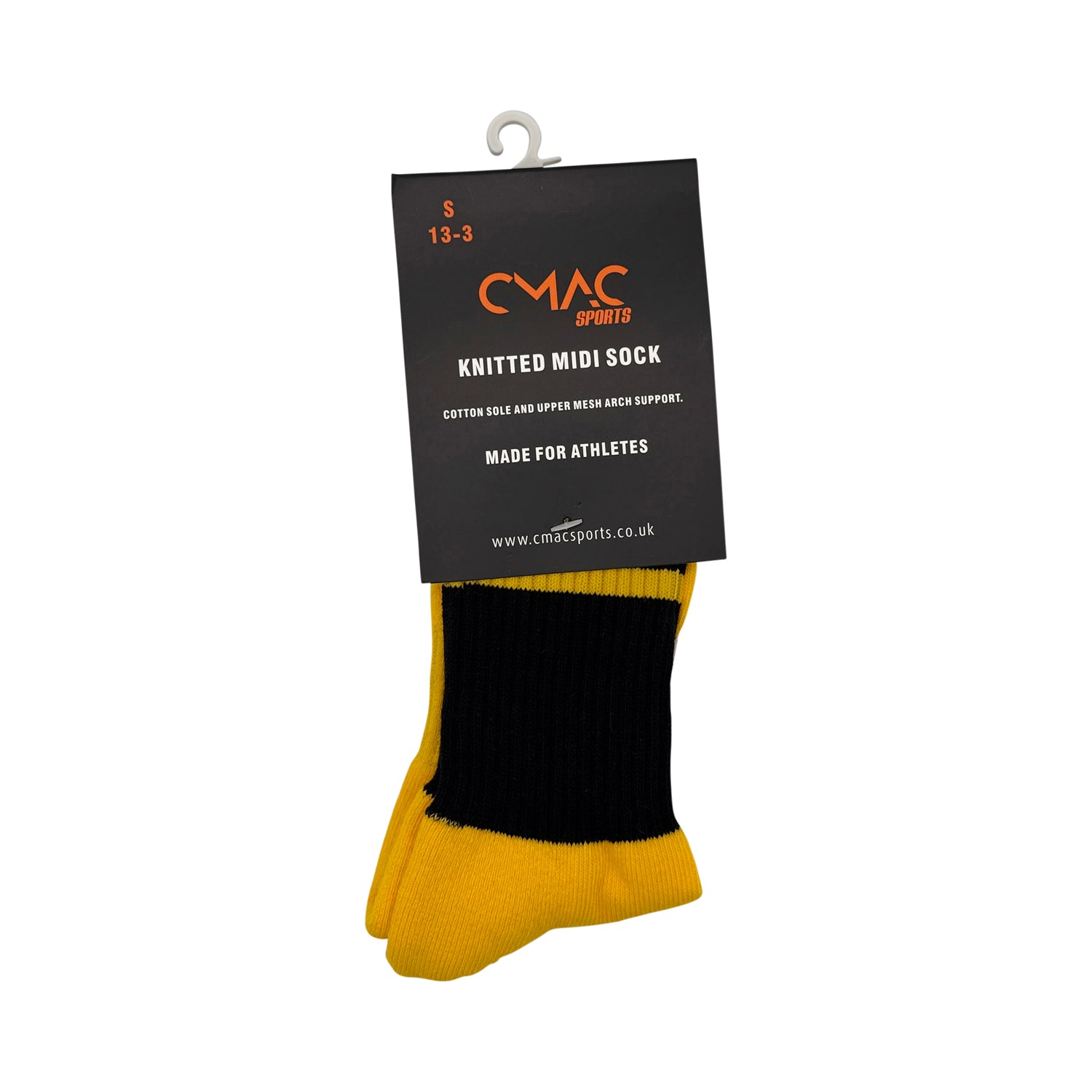 CMAC Midi Sock Black/Amber
