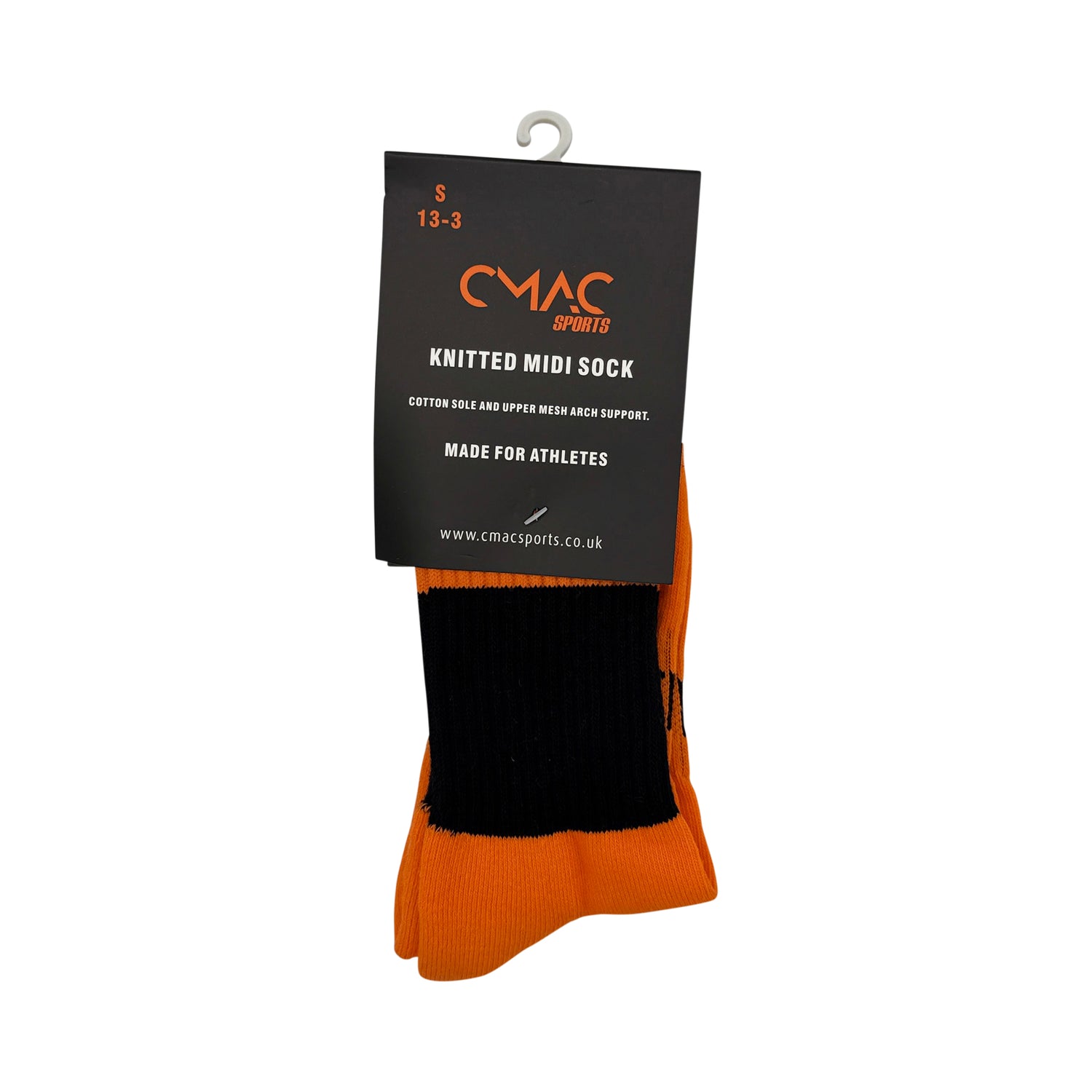 CMAC Midi Sock Black/Orange