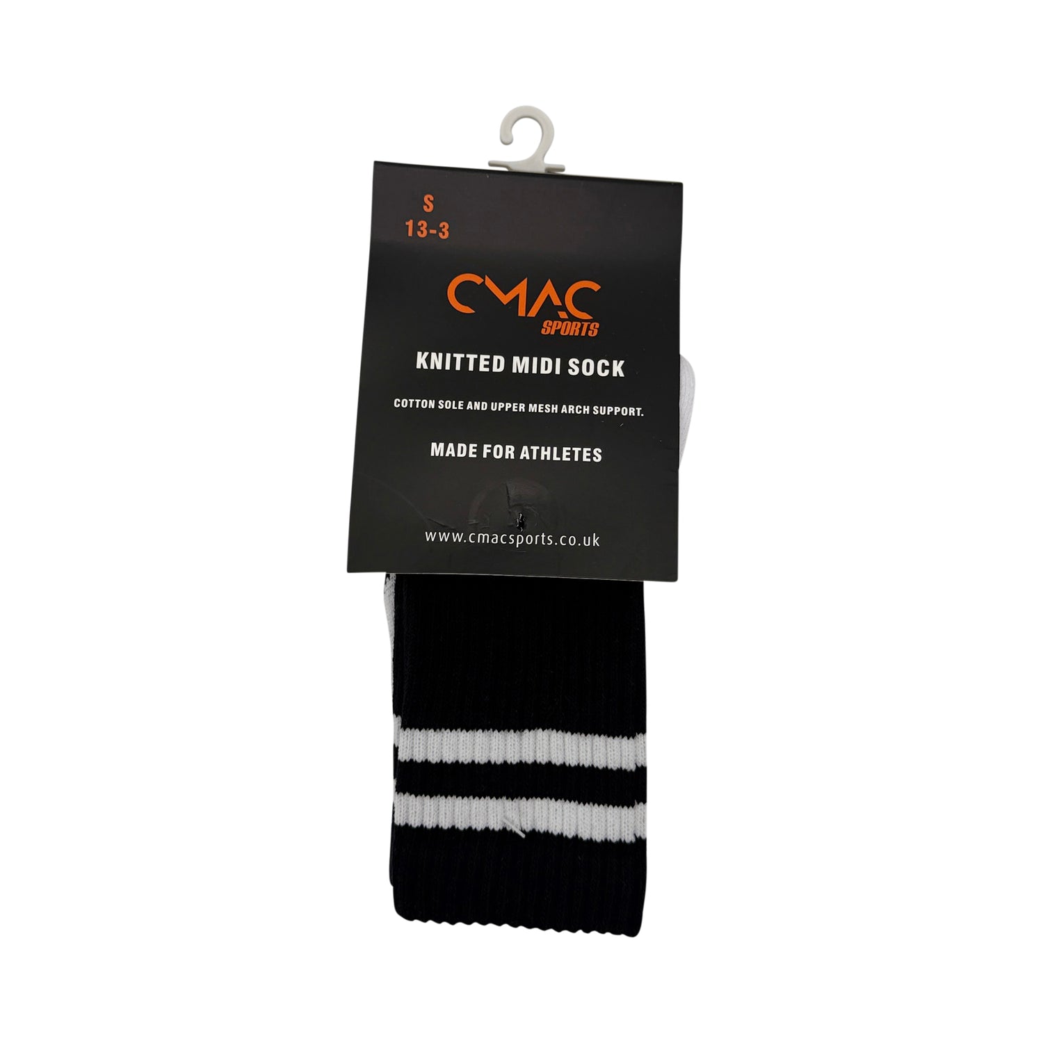 CMAC Midi Sock Black/White