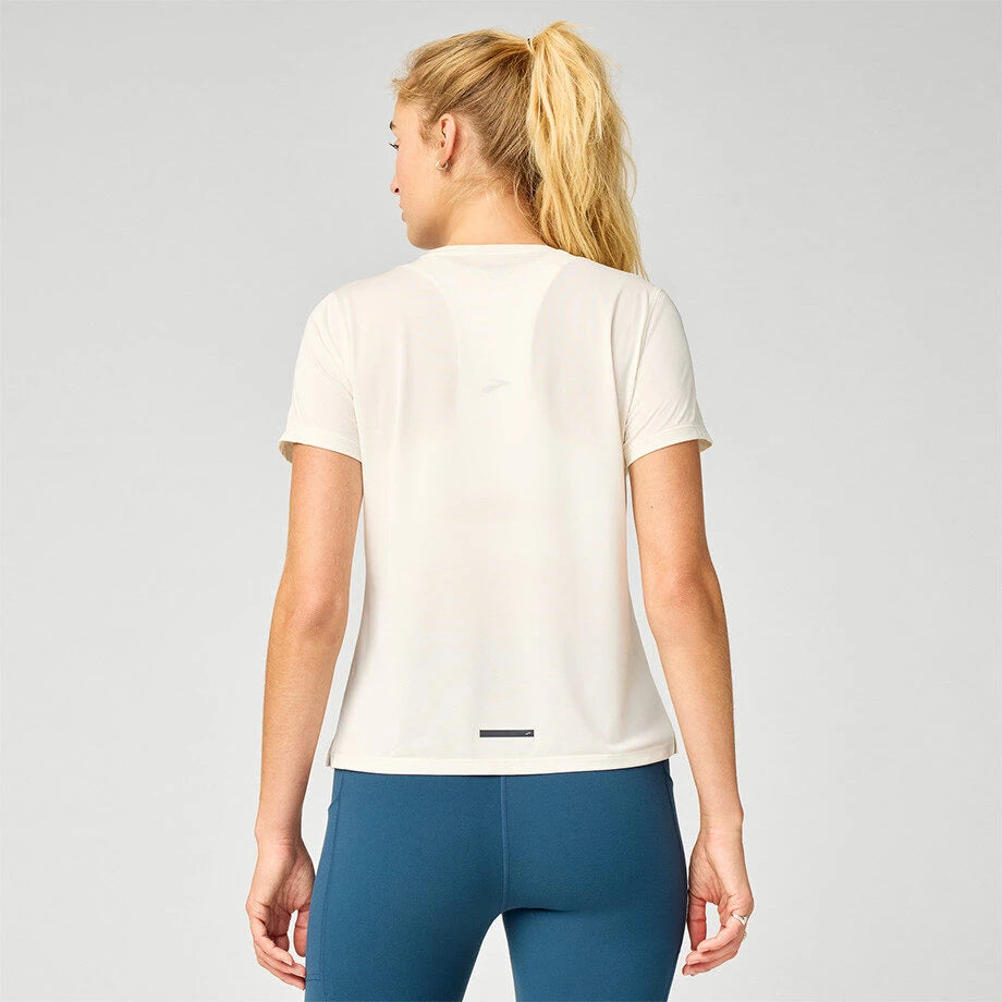 Brooks Dash Reflective Short Sleeve	Bone/Reflective