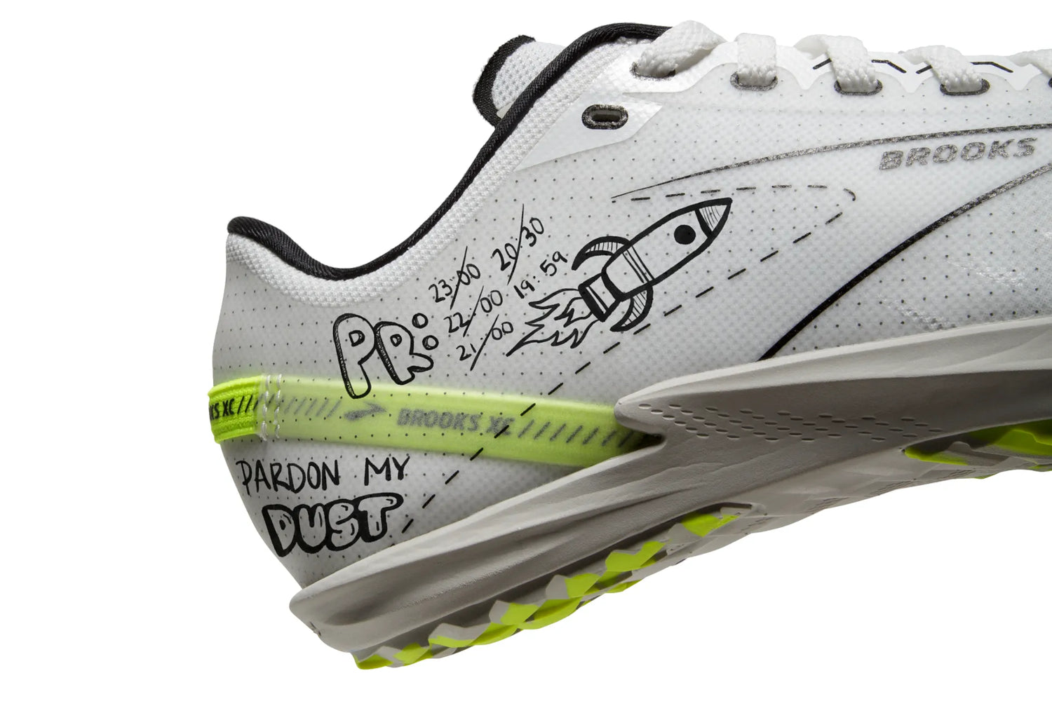 Brooks Draft XC Spikes White