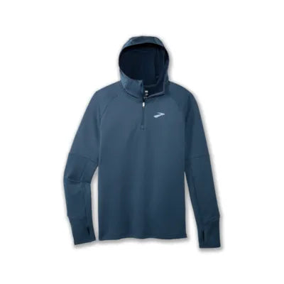 Brooks Notch Thermal Hoodie 2.0 M Blue Slate