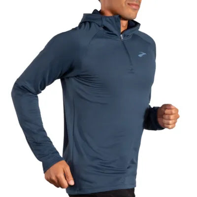 Brooks Notch Thermal Hoodie 2.0 M Blue Slate