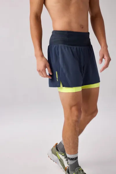 Brooks High Point 5" 2-in-1 Short 2.0 M Blue/Sunray