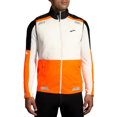 Brooks Run Visible Insulated Vest 2.0 M Ecru
