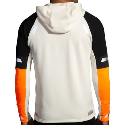 Brooks Run Visible Thermal Hoodie 2.0 M Ecru