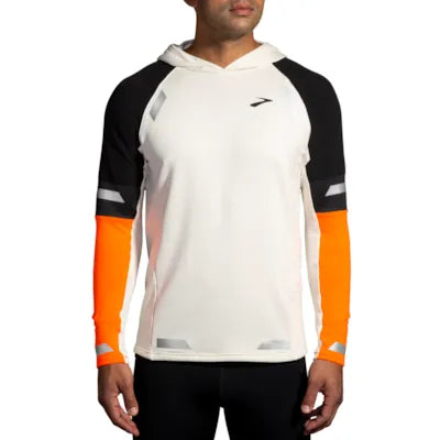 Brooks Run Visible Thermal Hoodie 2.0 M Ecru