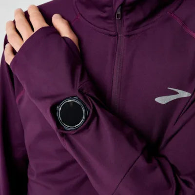Brooks Dash 1/4 Zip 3.0 M Burgundy Blaze